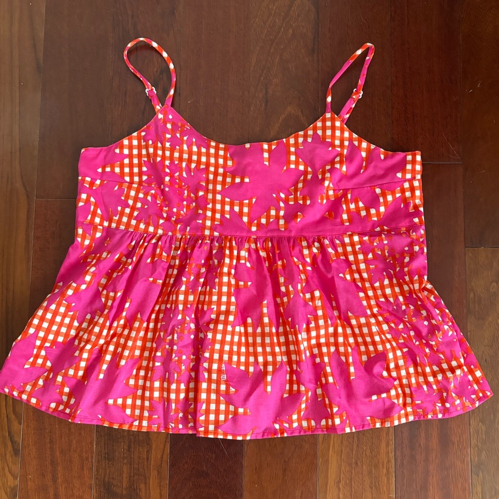 Manuhealii Gingham Cappy Top